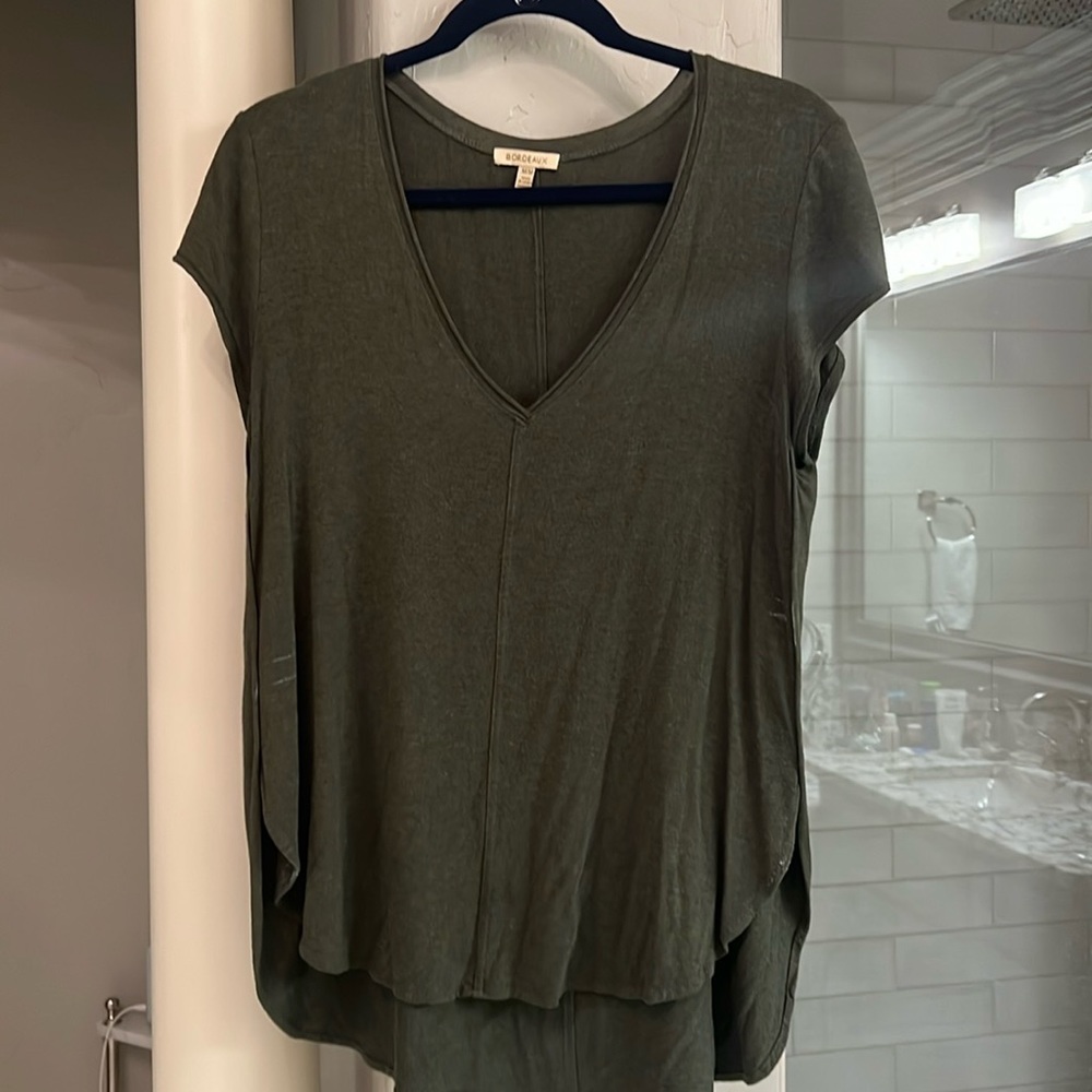 Hunter Green long jersey top/tee